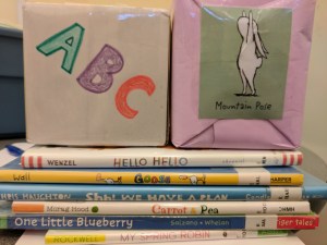 song cube, yoga cube, picture books