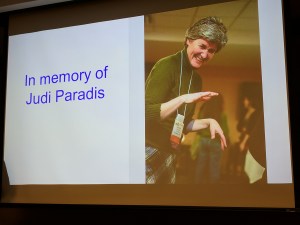 In memory of Judi Paradis