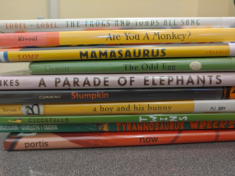 Stack of picture books