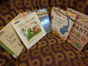 The final lineup of picture books read today