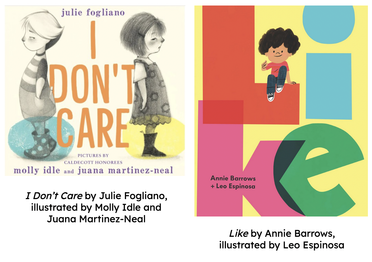 Cover images of I Don't Care and Like