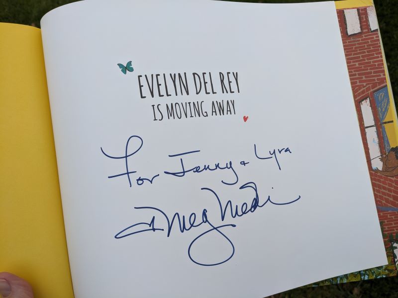 Title page of Evelyn Del Rey, with signature