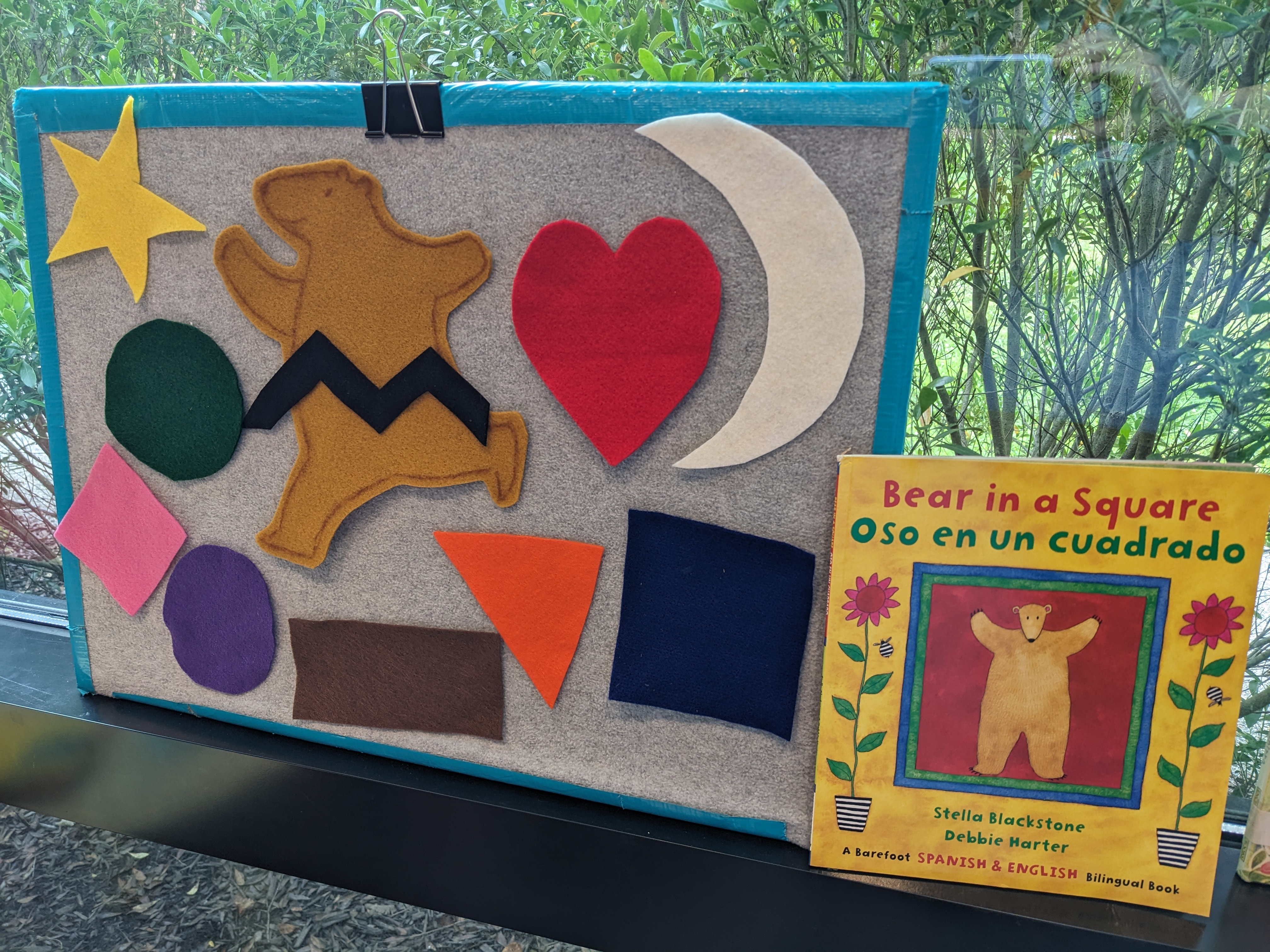 Bear in a Square book and flannel board