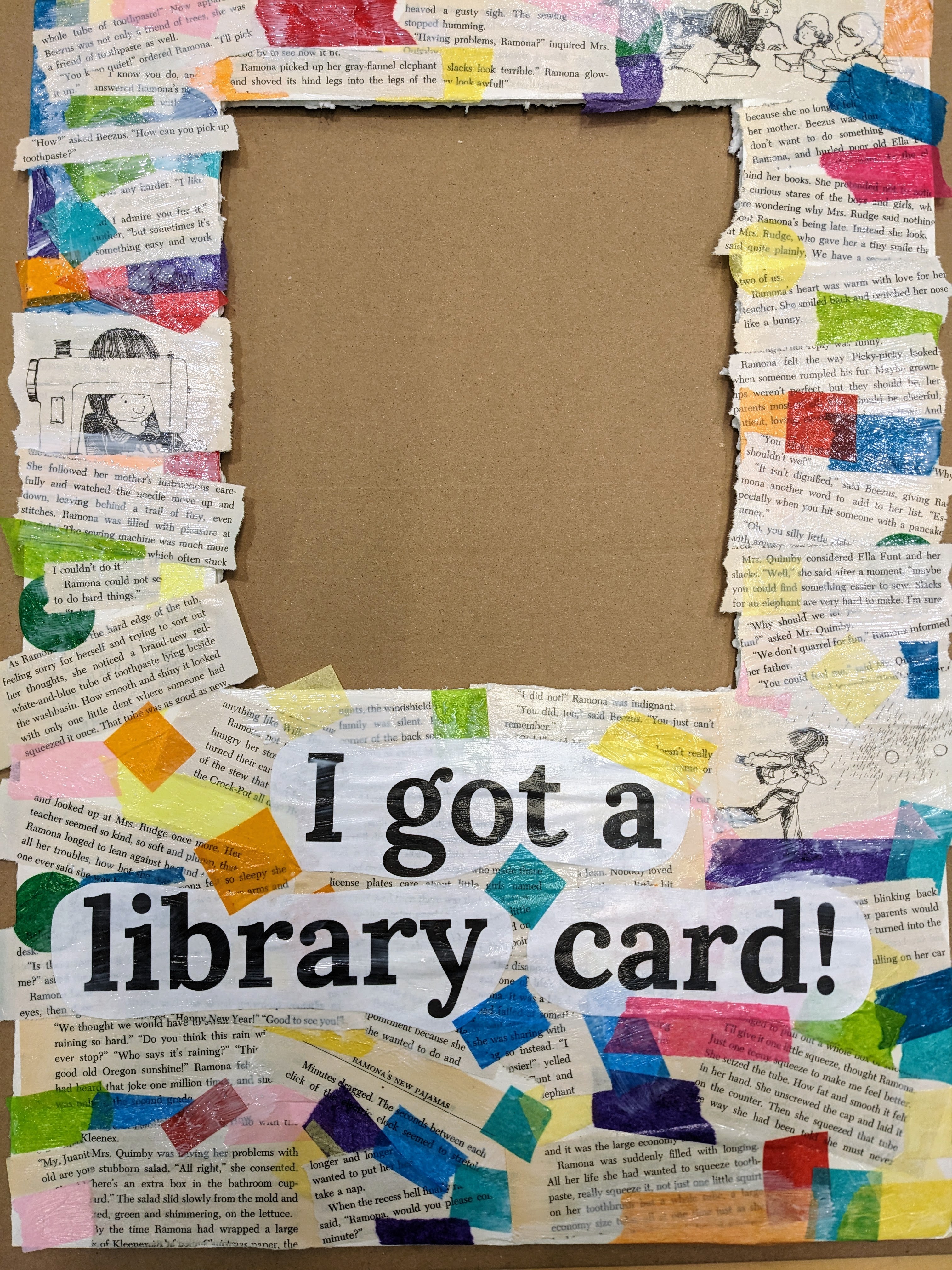 I Got A Library Card! frame