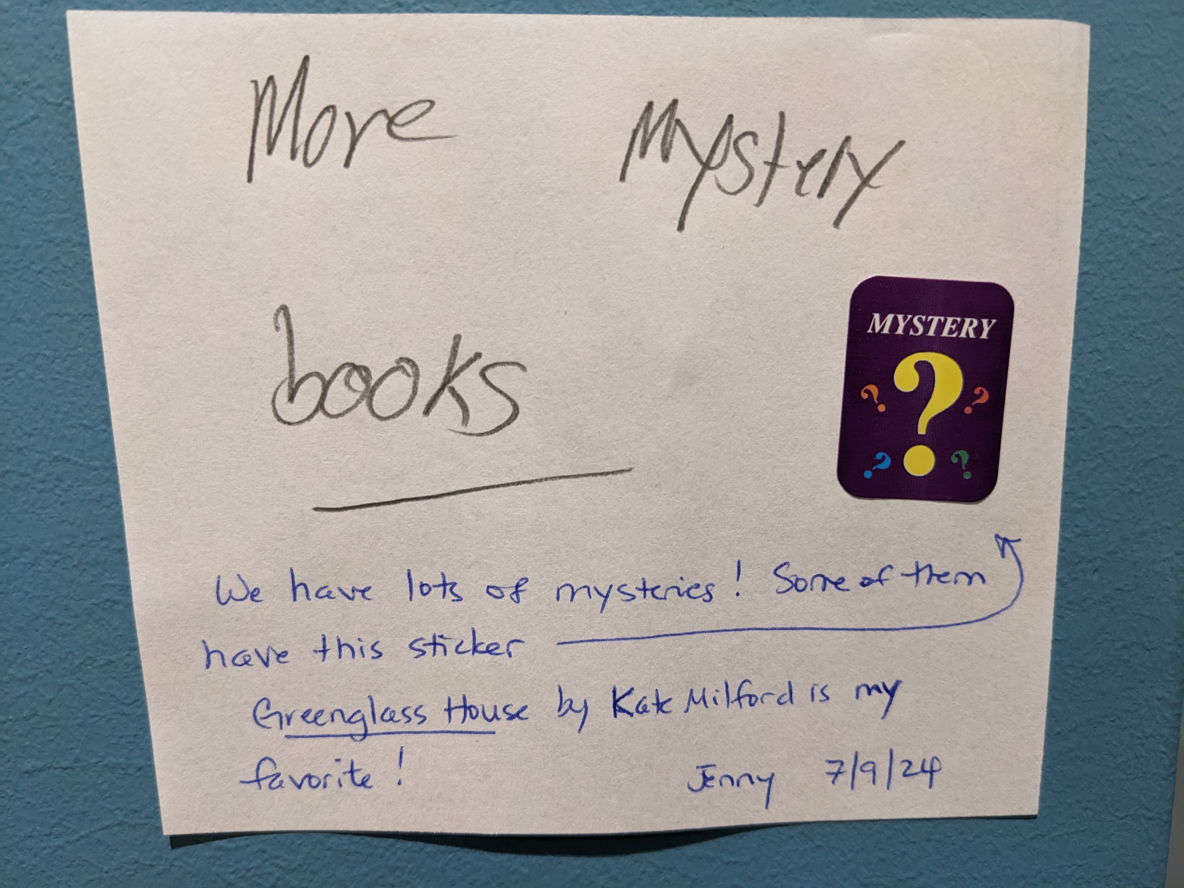 More mystery books