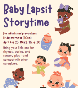 Flier for baby lapsit program