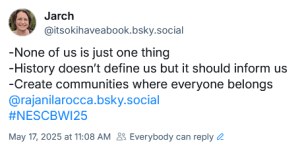 screencap of bluesky quoting Rajani LaRocca