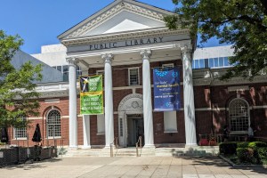 facade of Stamford Public Library (Ferguson)