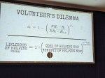 Slide of the Volunteer's Dilemma formula